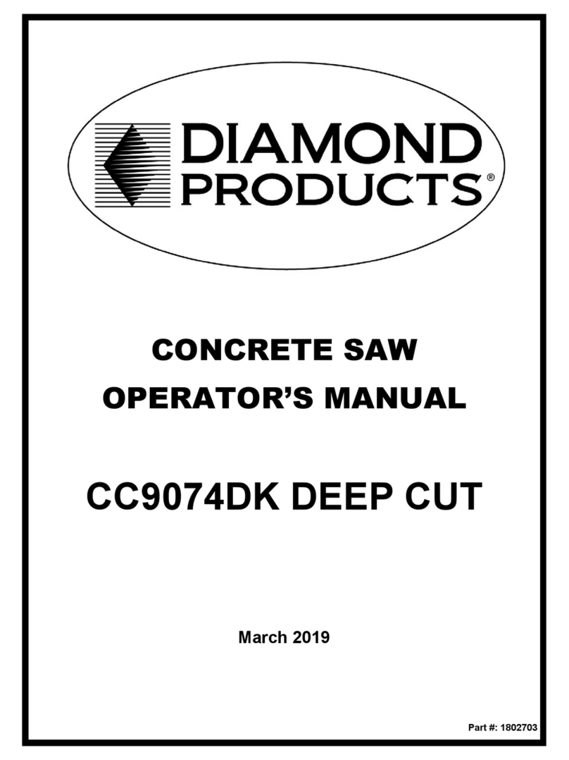 Diamond Products CC90774DK Deep Cut Operator's manual