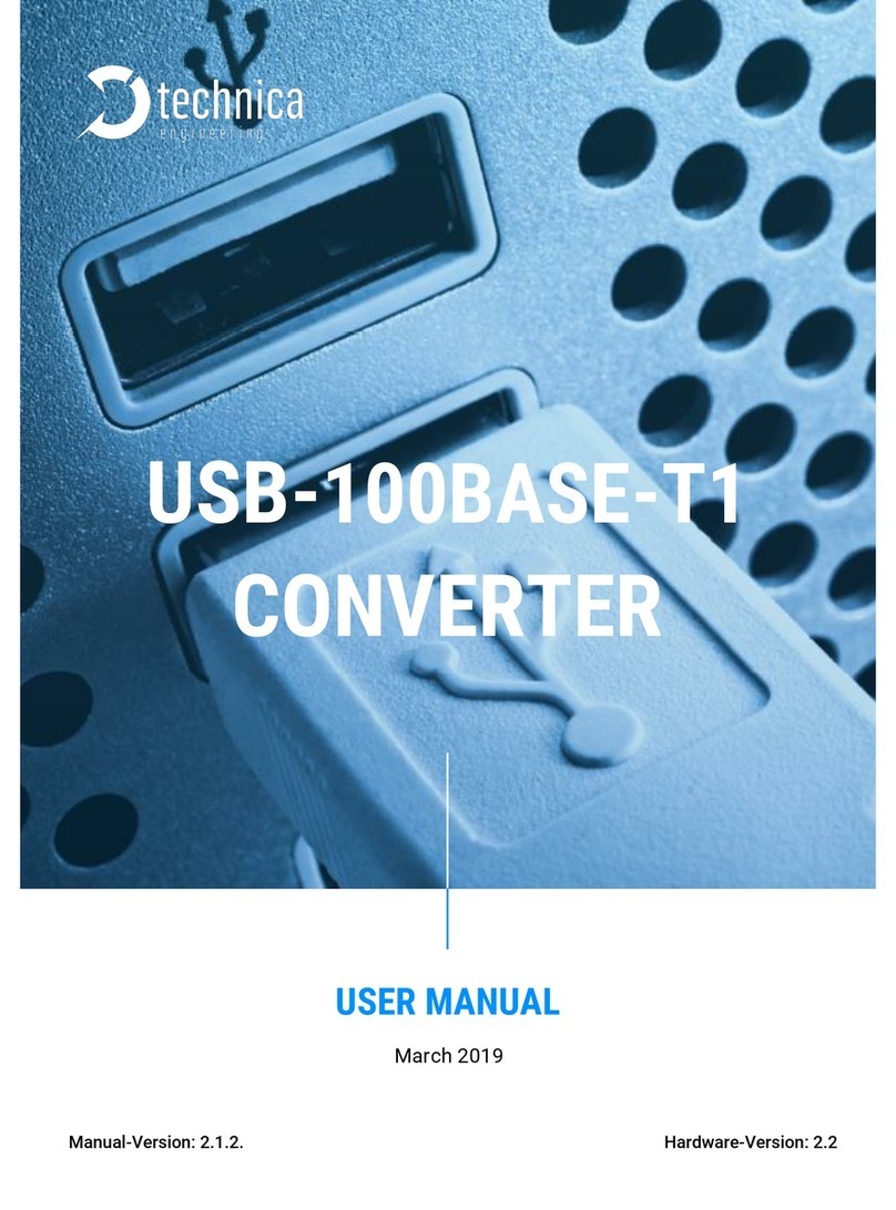 Technica Engineering USB-100BASE-T1 User manual