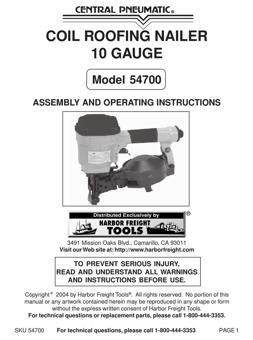 Central Pneumatic 54700 Assembly and operating instructions