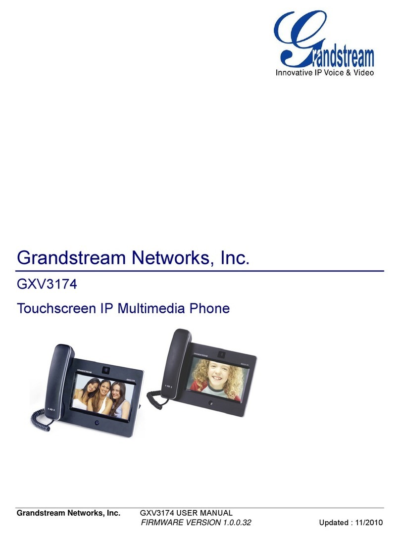 Grandstream Networks GXV3174 User manual