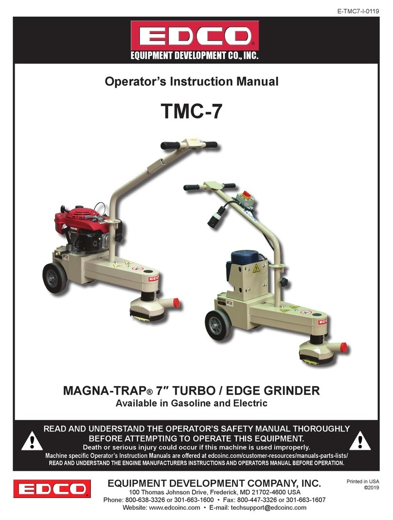 Edco MAGNA-TRAP TMC-7 Operator's instruction manual