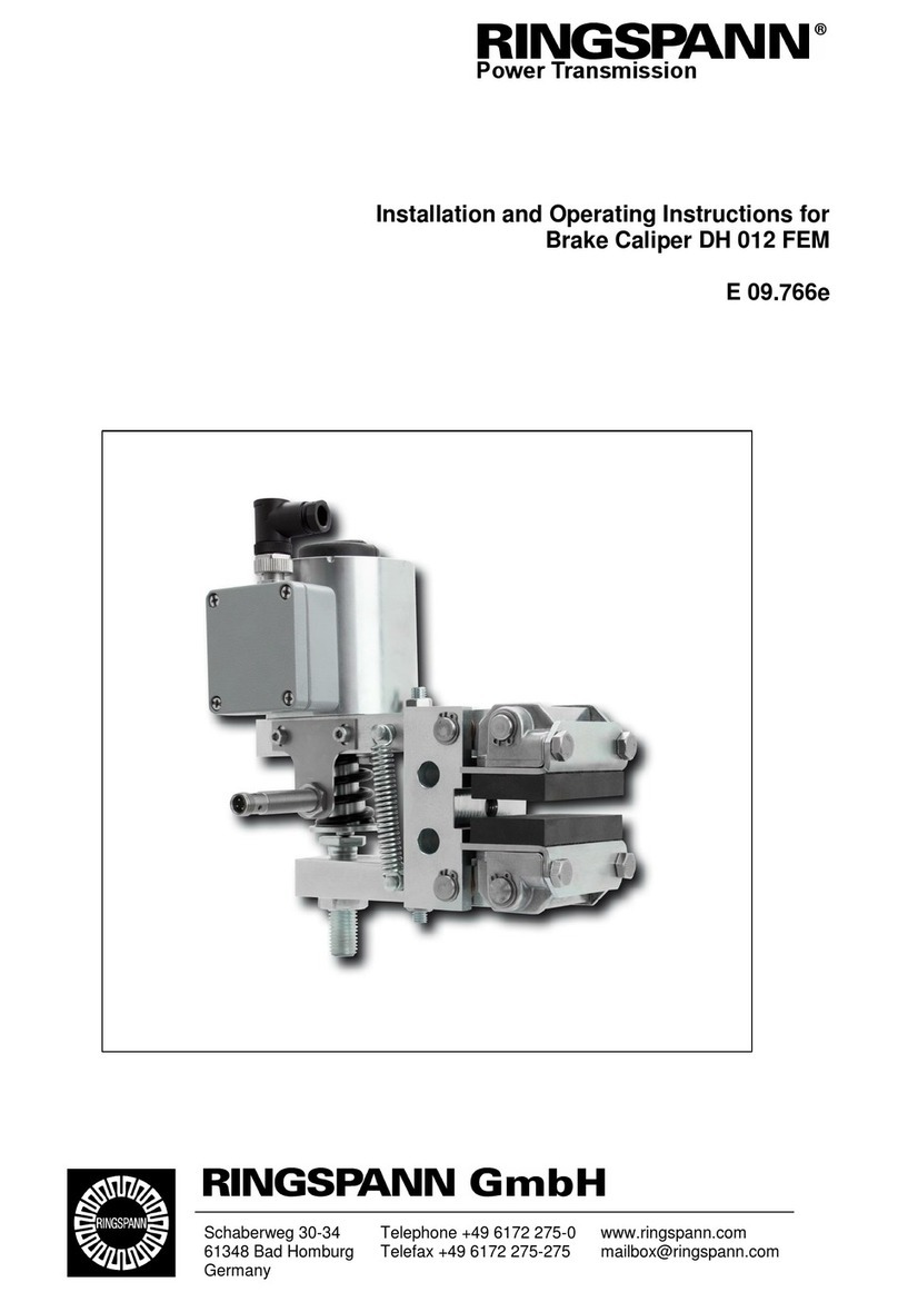 RINGSPANN DH 012 FEM Installation and operating instructions