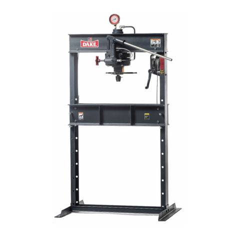 Dake 25H Operating and maintenance manual