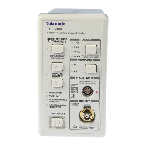 Tektronix TCPA300 SERIES Installation instructions