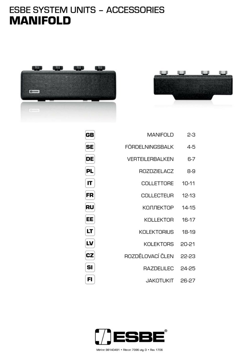 ESBE GMA121 user manual