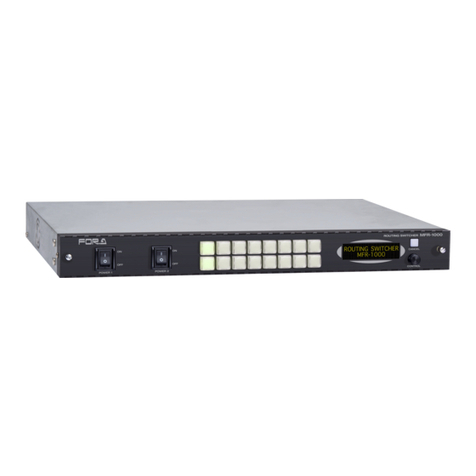 FOR-A MFR-1000 User manual
