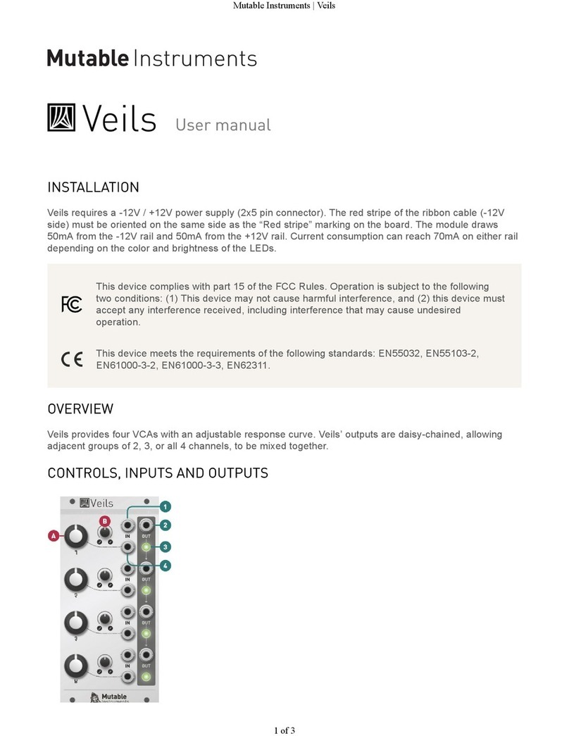 Mutable Instruments Veils user manual