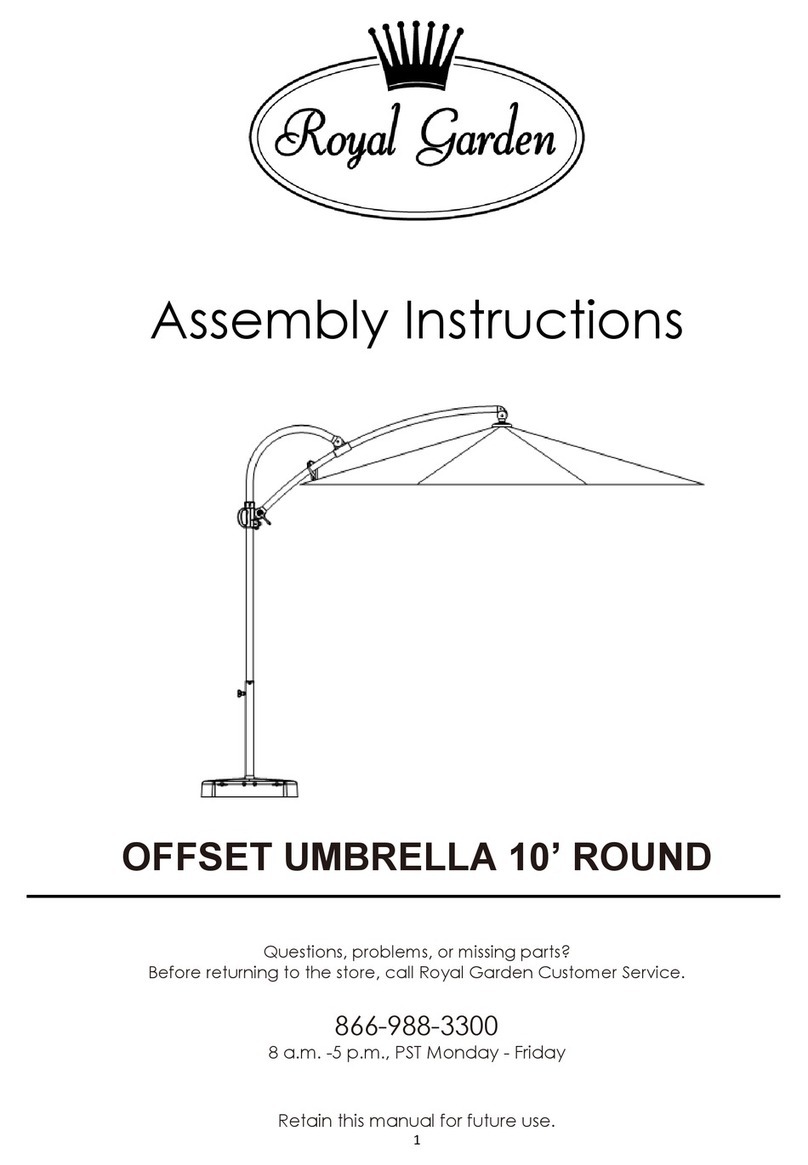 Royal garden OUB10A001 Assembly instructions Royal garden OUB10A001 Assembly instructions