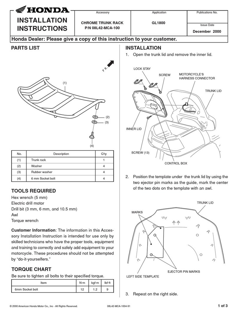 Honda 08L42-MCA-100 installation instructions
