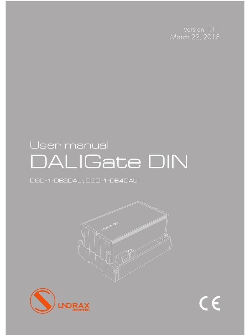 Sundrax DALIGate DIN Series user manual