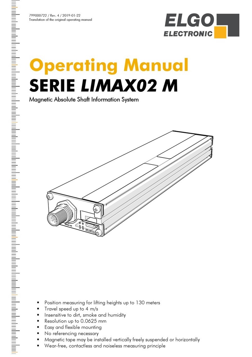 ELGO Electronic LIMAX02 M Serie operating manual