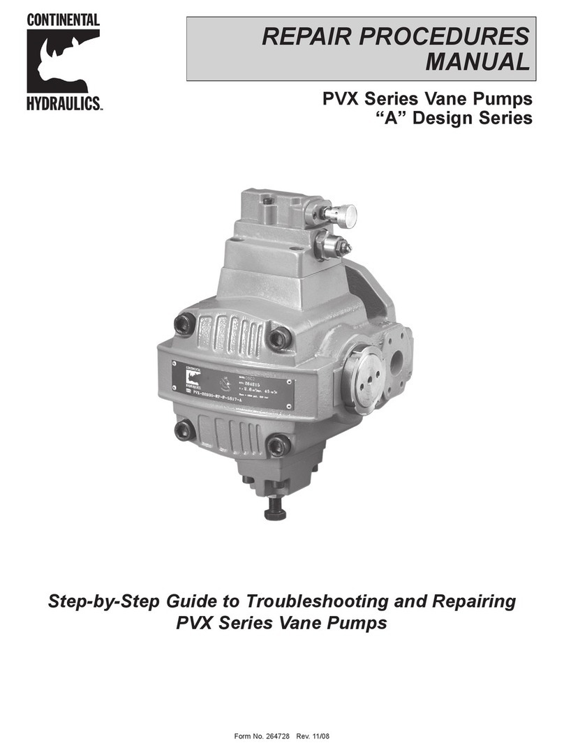 Continental Hydraulics PVX Series Repair manual