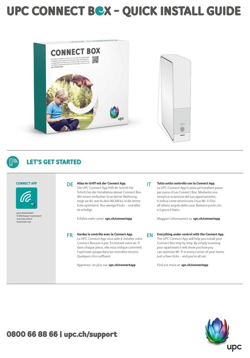 UPC connect box User manual