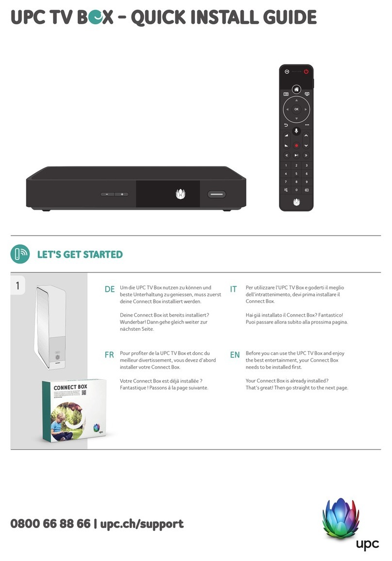 UPC TV BOX User manual