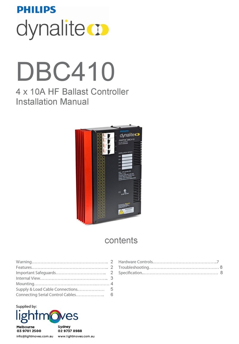 Dynalite DBC410 User manual