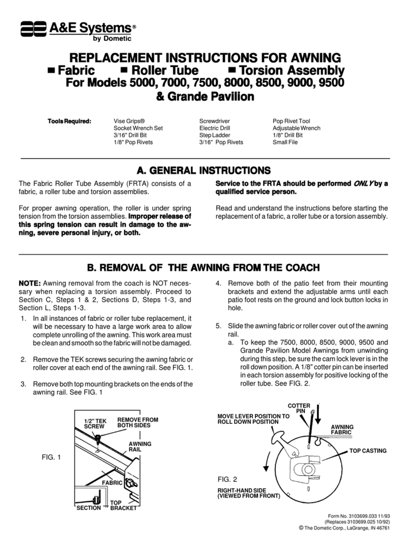 A&E Systems 5000 Replacement instructions