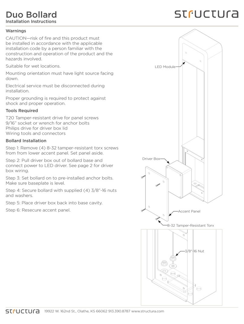 structura Duo Bollard User manual