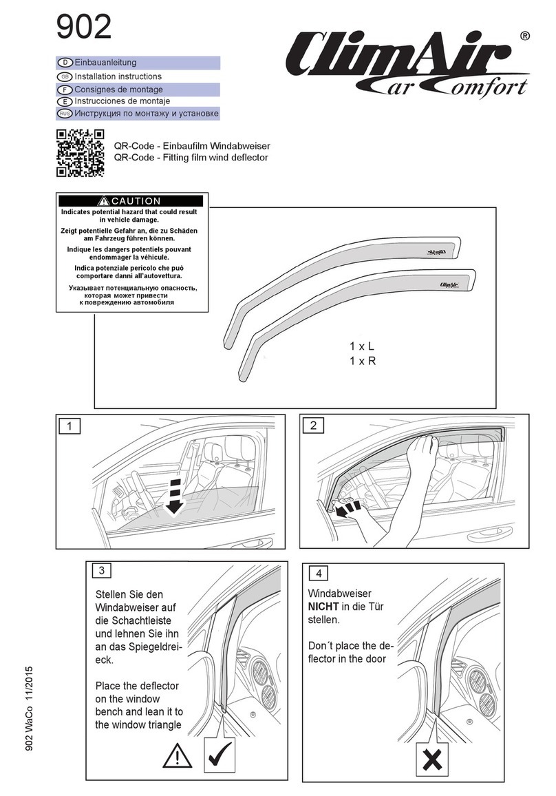 ClimAir 902 User manual ClimAir 902 User manual