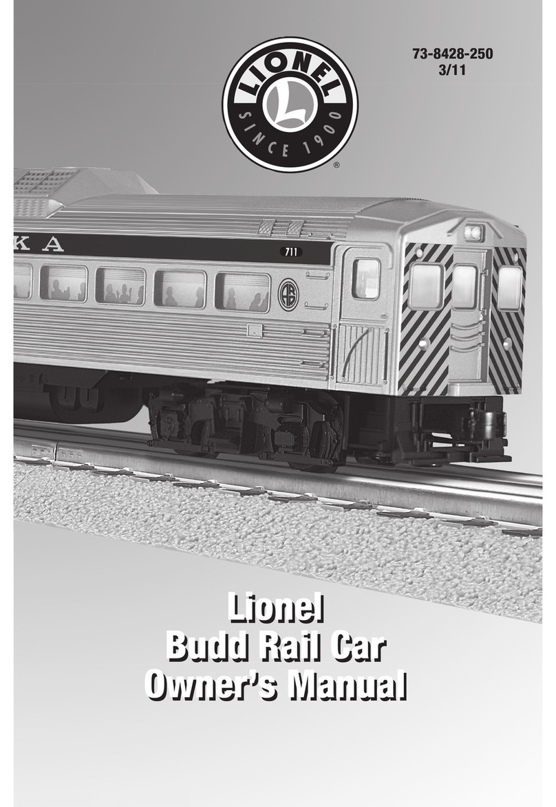 Lionel Budd Rail Car owner's manual