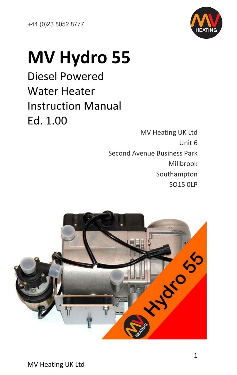 MV Heating Hydro 55 instruction manual