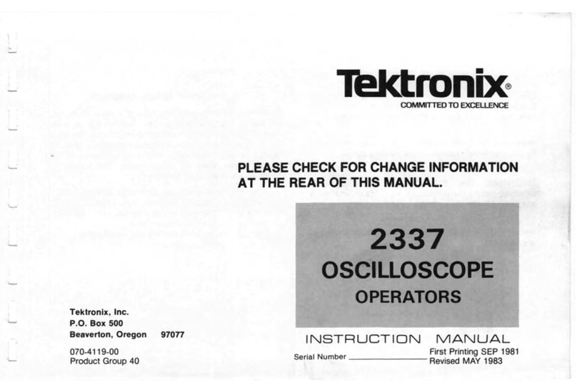 Tektronix 2337 User manual