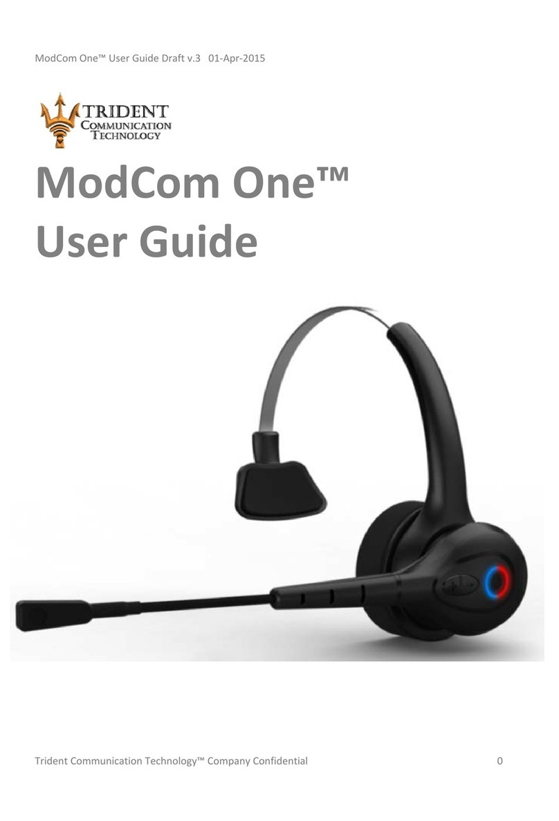 Trident ModCom One MC1-BT User manual