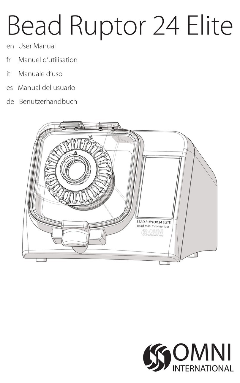Omni Bead Ruptor 24 Elite User manual