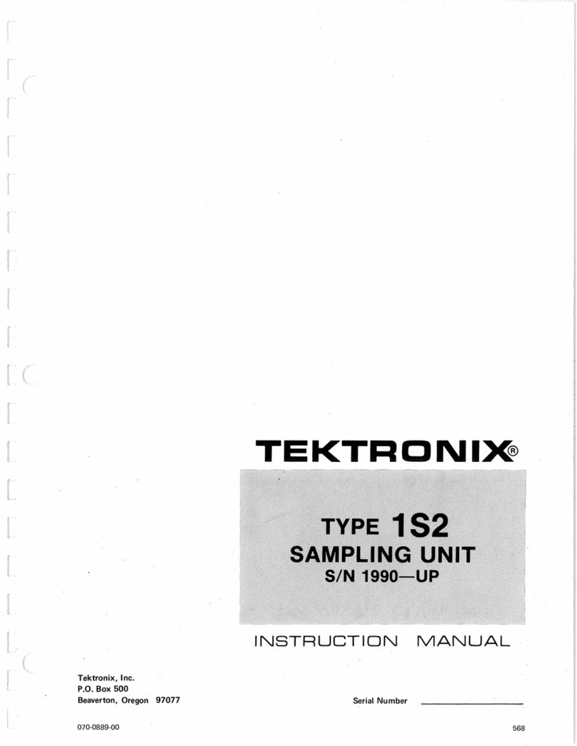 Tektronix 1S2 User manual Tektronix 1S2 User manual