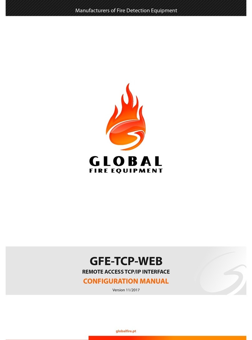 Global Fire Equipment GFE-TCP-WEB Instruction sheet