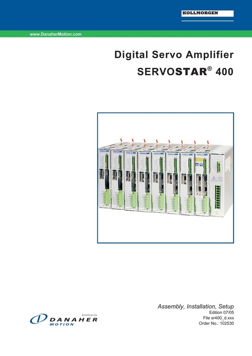 Kollmorgen SERVOSTAR 400 Assembly & installation