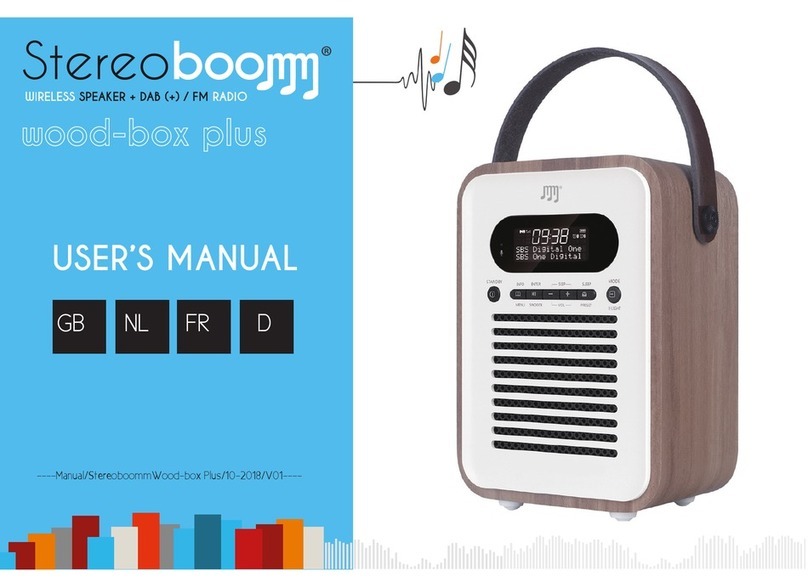 TE-Group Stereoboomm WOODBOX PLUS user manual