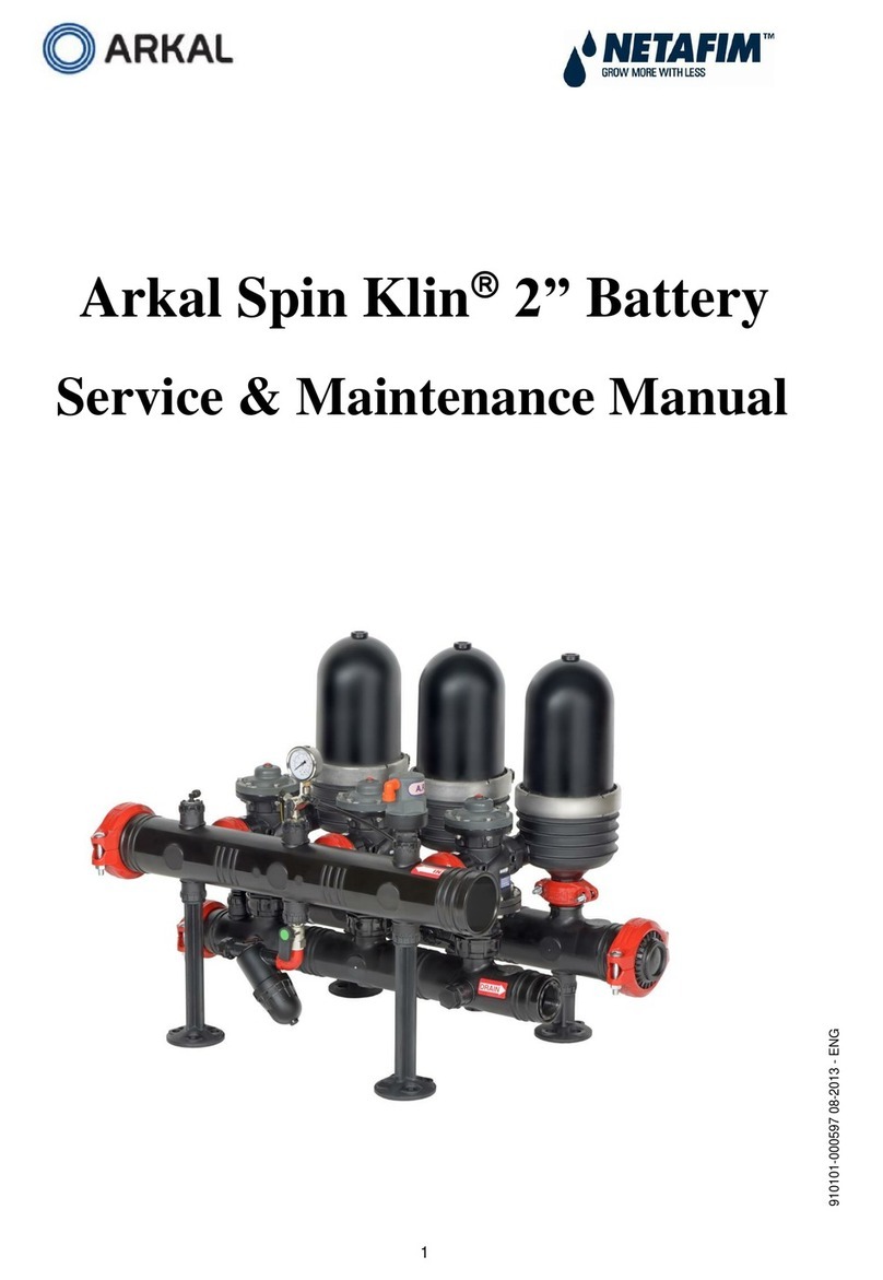 Netafim Arkal 3" Spin-Klin Battery User manual
