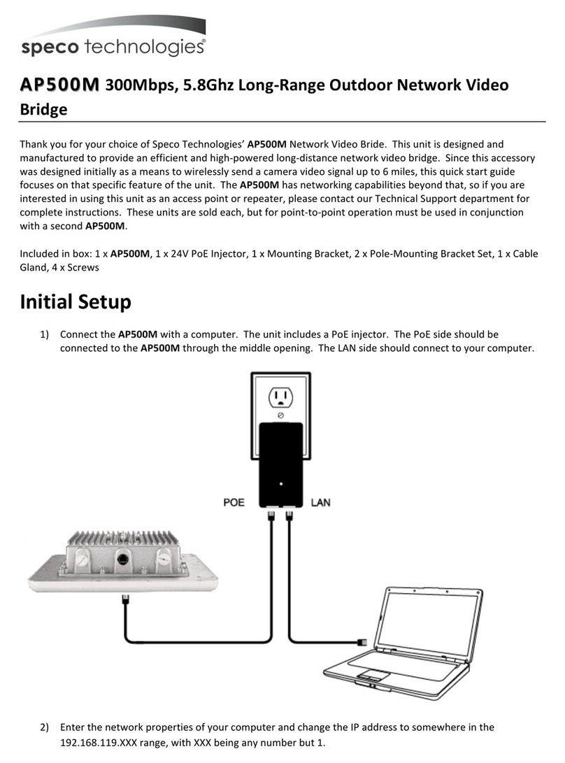 Speco AP500M User manual