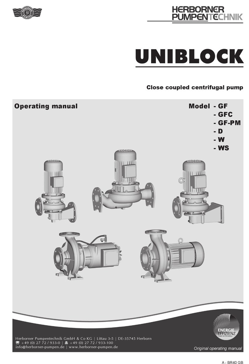 herborner pumpen UNIBLOCK-GF operating manual