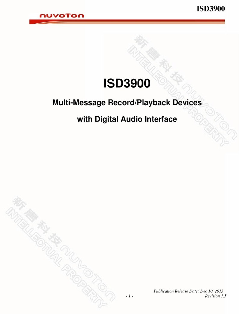 Nuvoton ISD3900 manual
