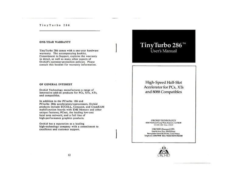 Orchid TinyTurbo 286 user manual