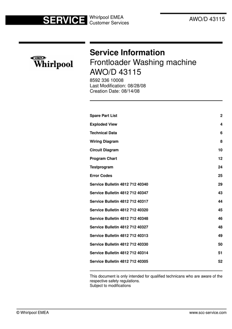Whirlpool AWO/D 43115 Service information