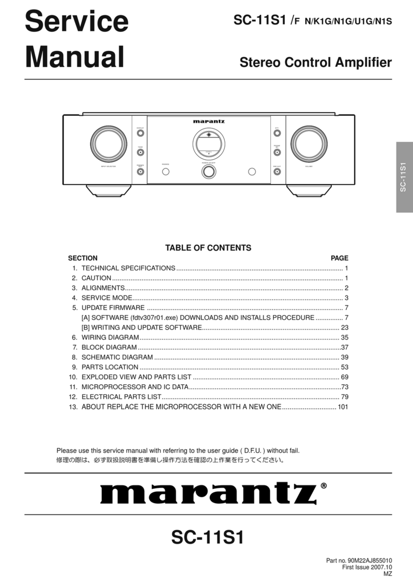 Marantz SC-11S1 Service manual