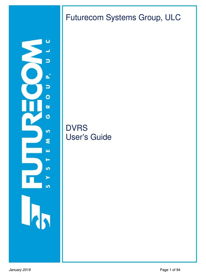 Futurecom DVRS User manual