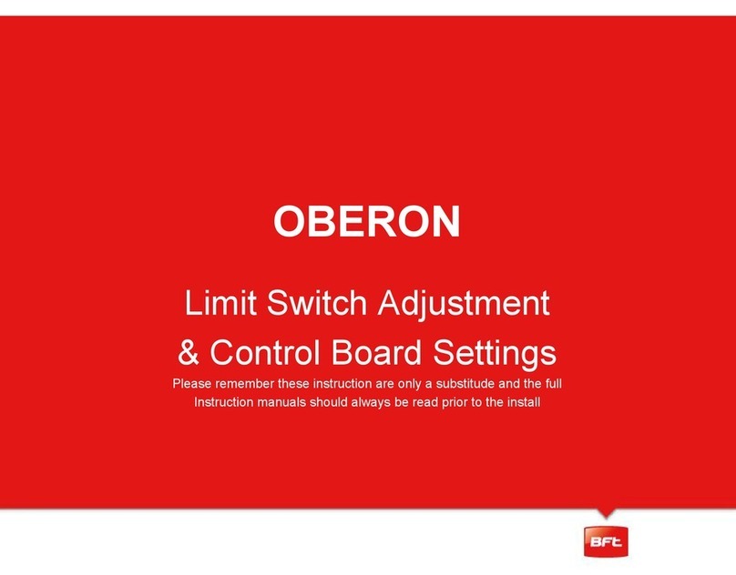 BFT OBERON Manual