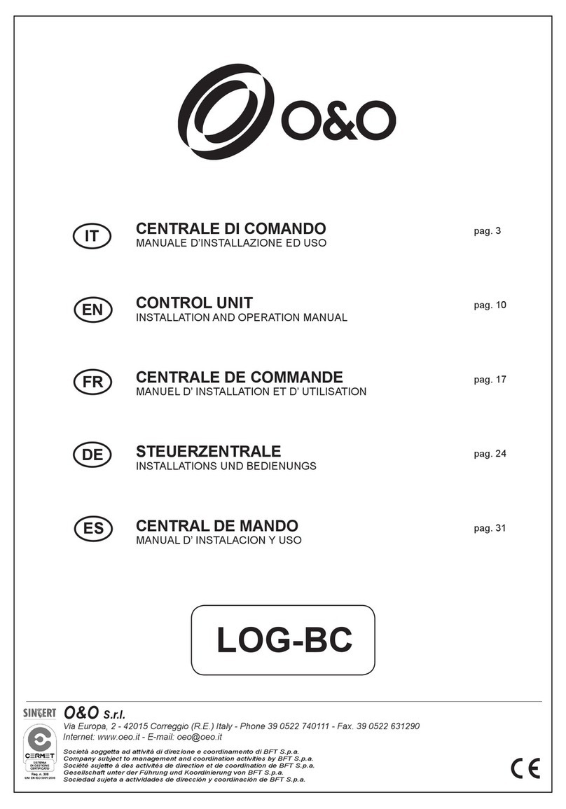 O&O LOG-BC Installation and operation manual