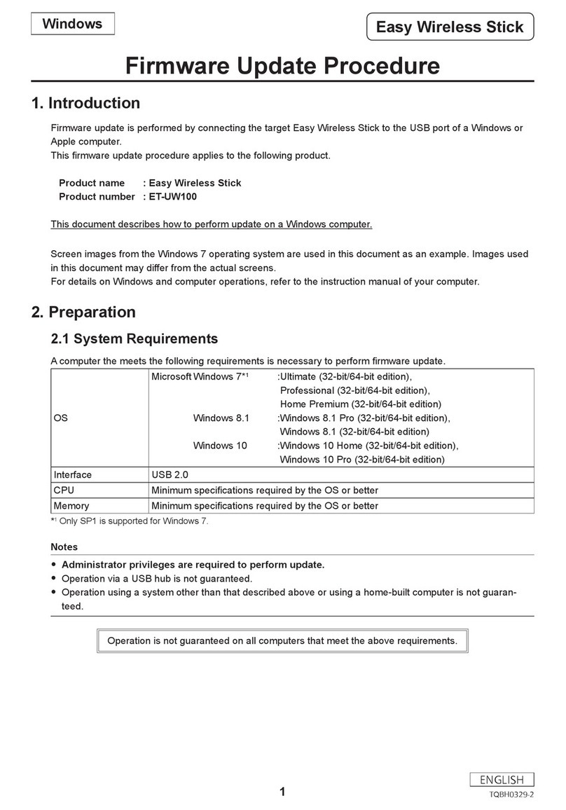Panasonic ET-UW100 Use and care manual