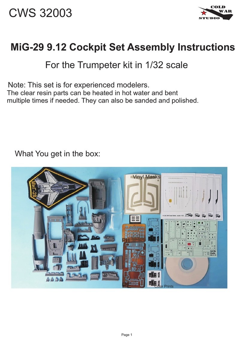 Cold War Studio CWS 32003 Assembly instructions