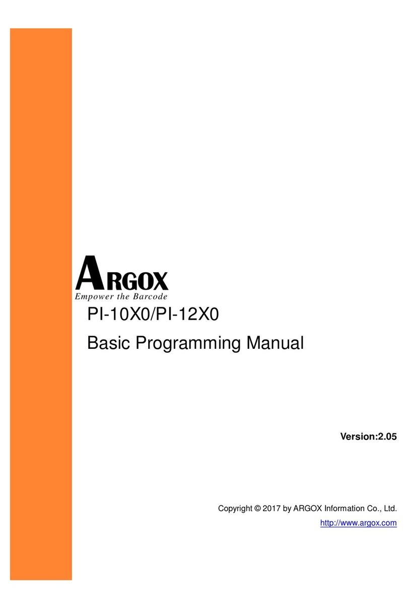 Argox PI-10X0 Owner's manual