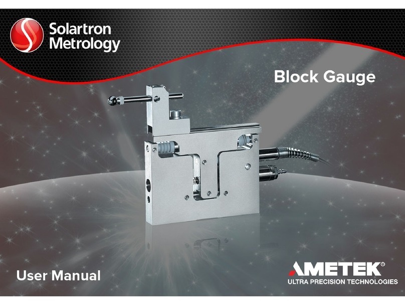 Solartron Metrology BLOCK GAUGE user manual