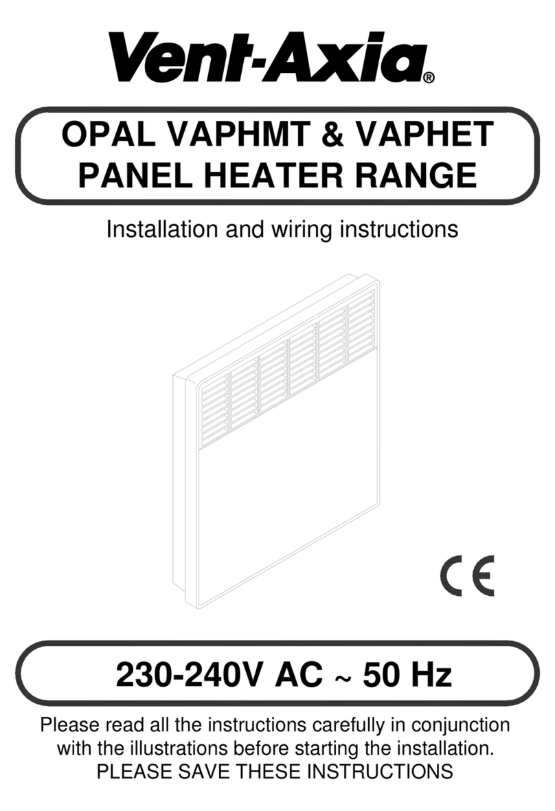 Vent-Axia OPAL VAPHMT Assembly instructions Vent-Axia OPAL VAPHMT Assembly instructions