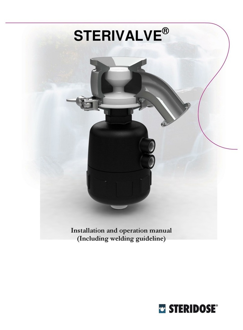Steridose STERIVALVE 12 User's installation and operation manual