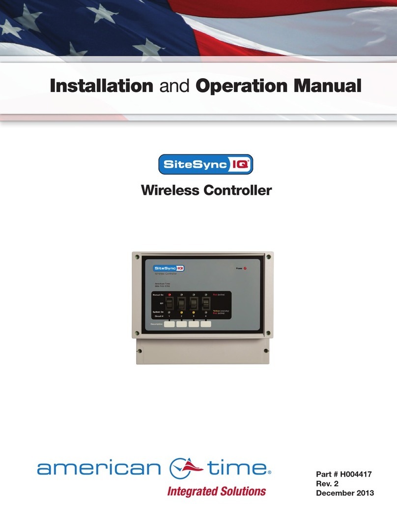 American Time SiteSync IQ Installation and operation manual