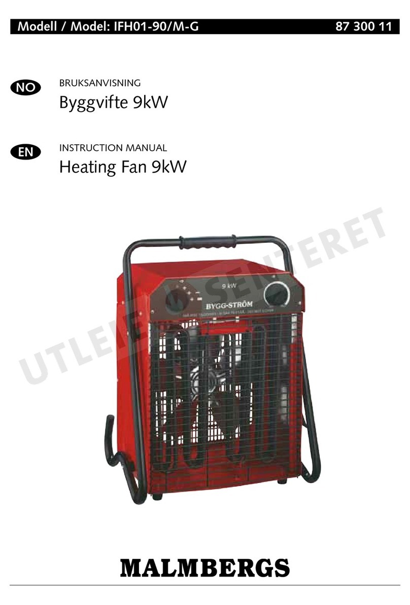 Malmbergs IFH01-90/M-G instruction manual