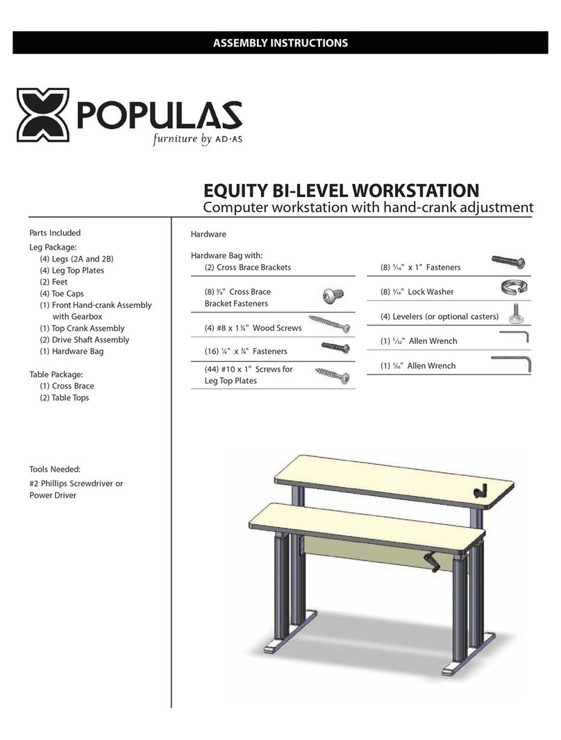 Populas EQUITY BI-LEVEL WORKSTATION User manual Populas EQUITY BI-LEVEL WORKSTATION User manual
